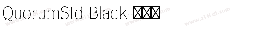 QuorumStd Black字体转换